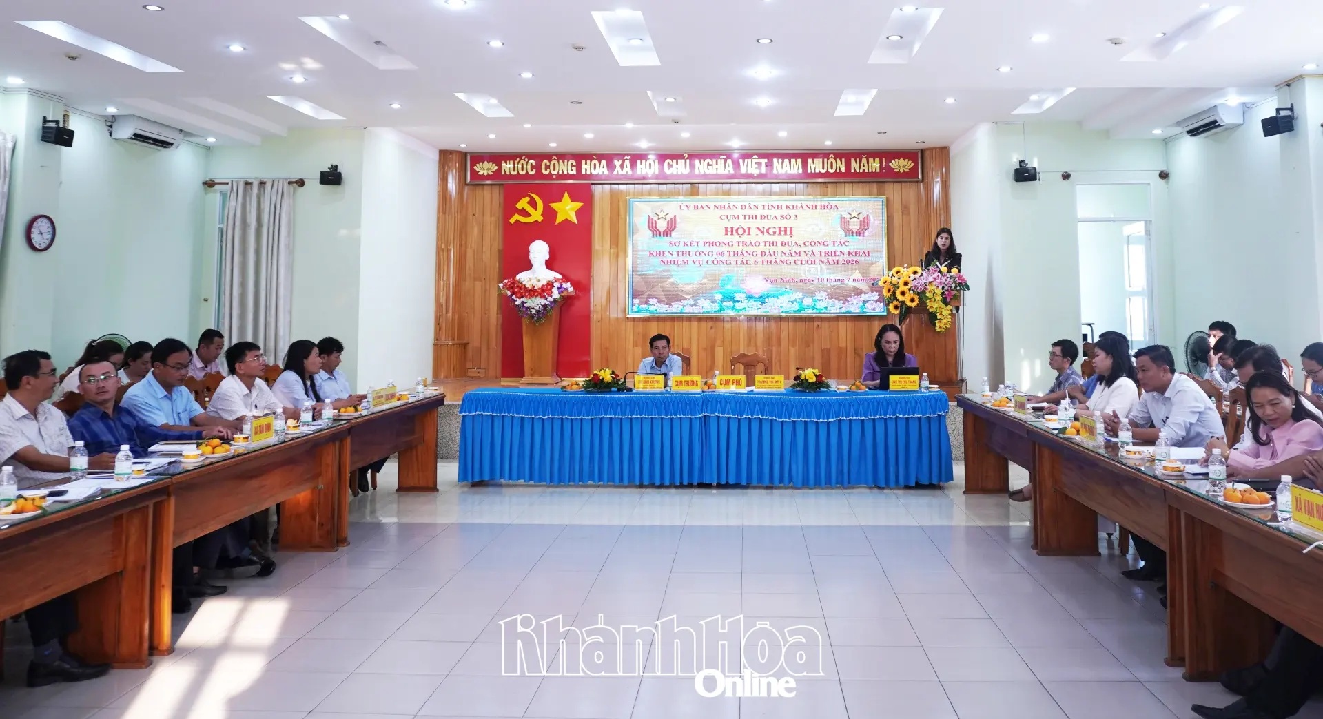 Cụm thi đua số 3 tổ chức Sơ kết thi đua 6 tháng đầu năm 2026