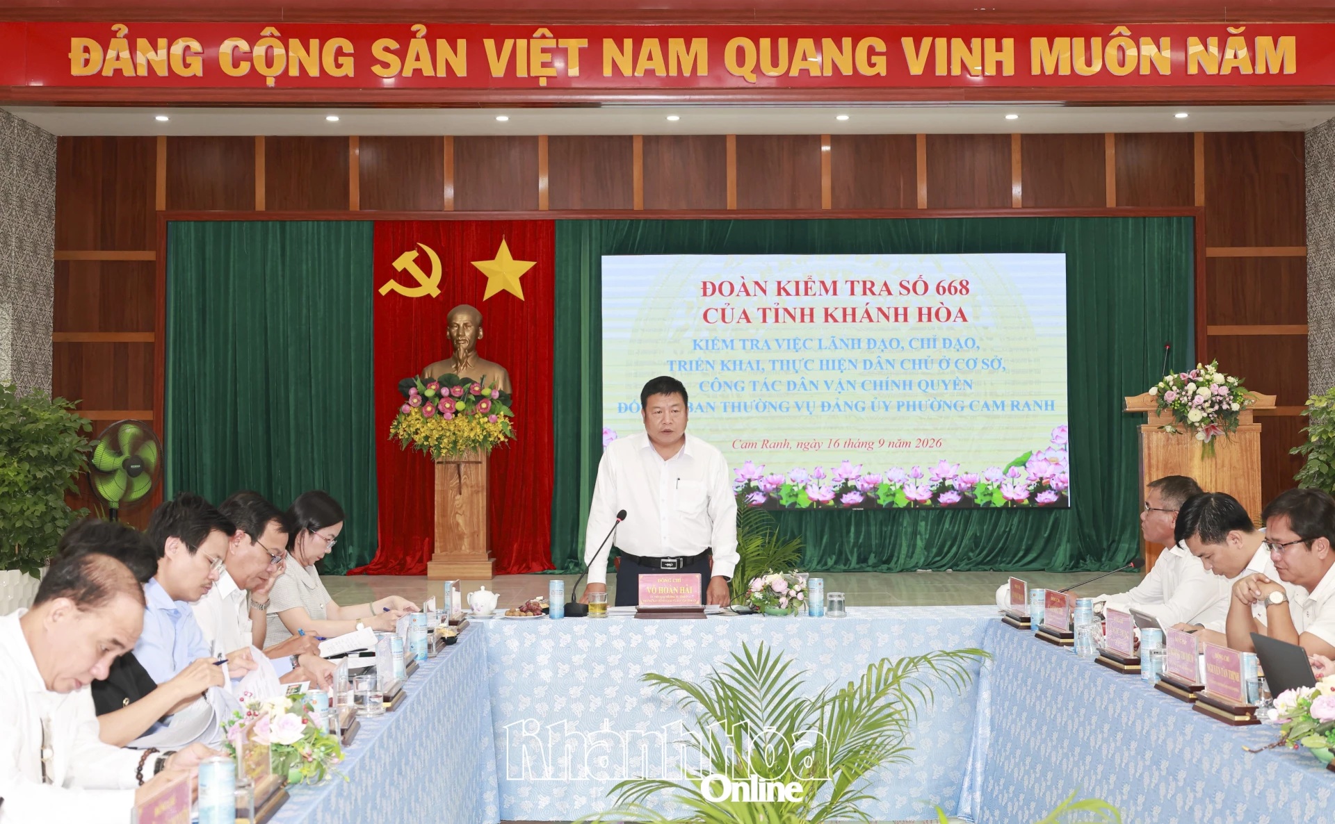 Kiểm tra công tác thực hiện dân chủ ở cơ sở tại phường Cam Ranh