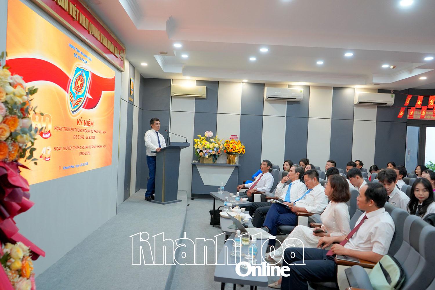 Sở Tư pháp kỷ niệm 80 năm Ngày truyền thống ngành Tư pháp Việt Nam