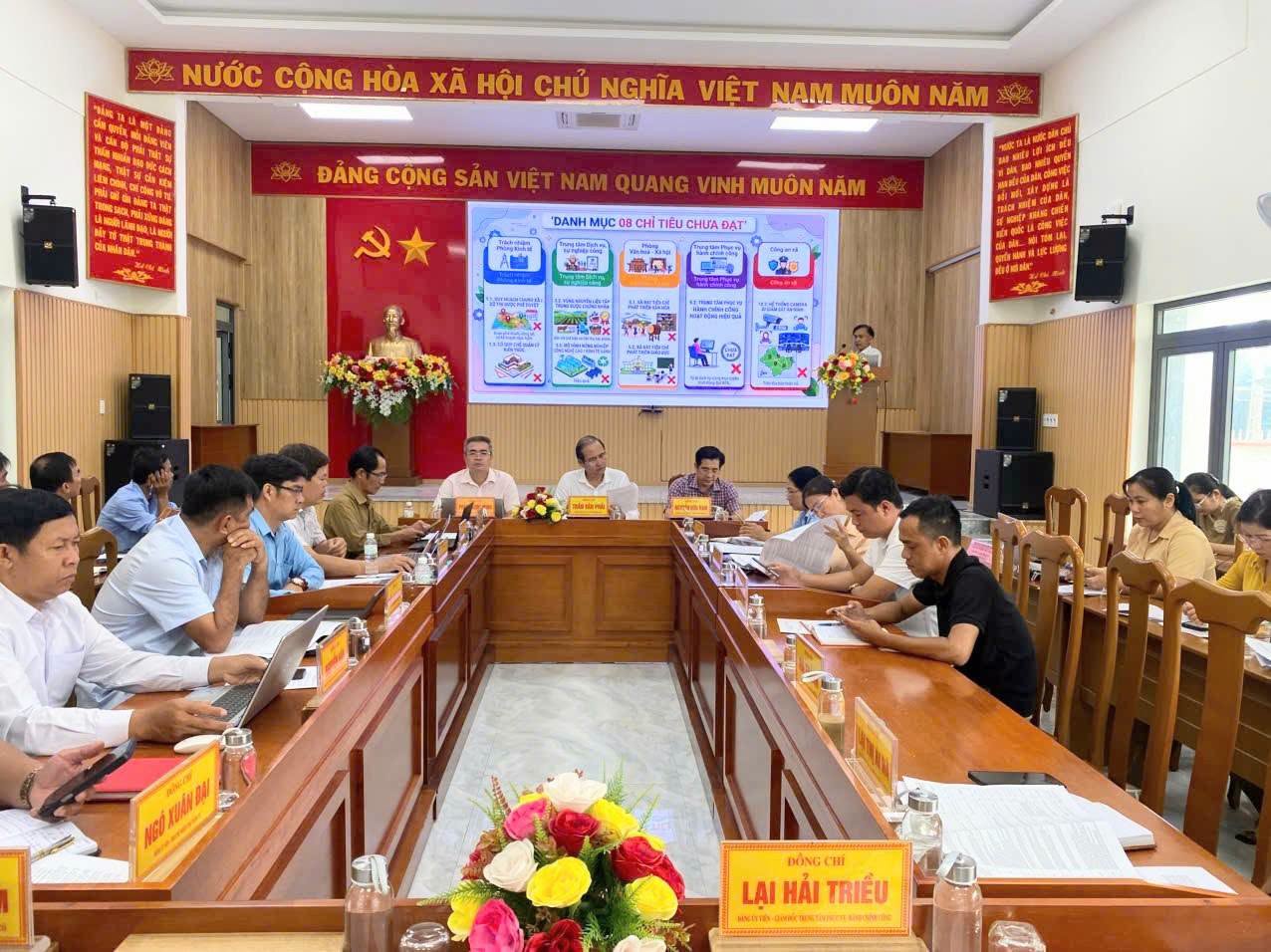 Hội nghị Ban Chỉ đạo Chương trình mục tiêu quốc gia về xây dựng Nông thôn mới xã Hòa Trí