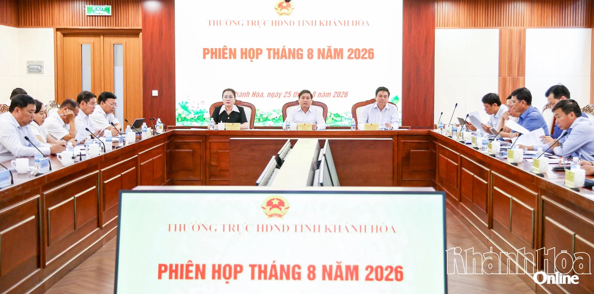 Phiên họp Thường trực HĐND tỉnh Khánh Hòa tháng 8-2026