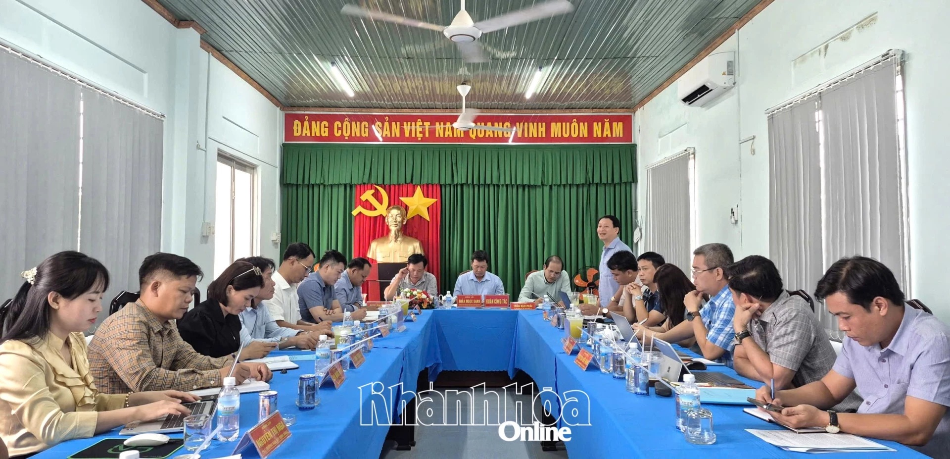 Ban Nội chính Tỉnh ủy làm việc với Đảng ủy xã Hòa Trí và Đảng ủy xã Tây Ninh Hòa