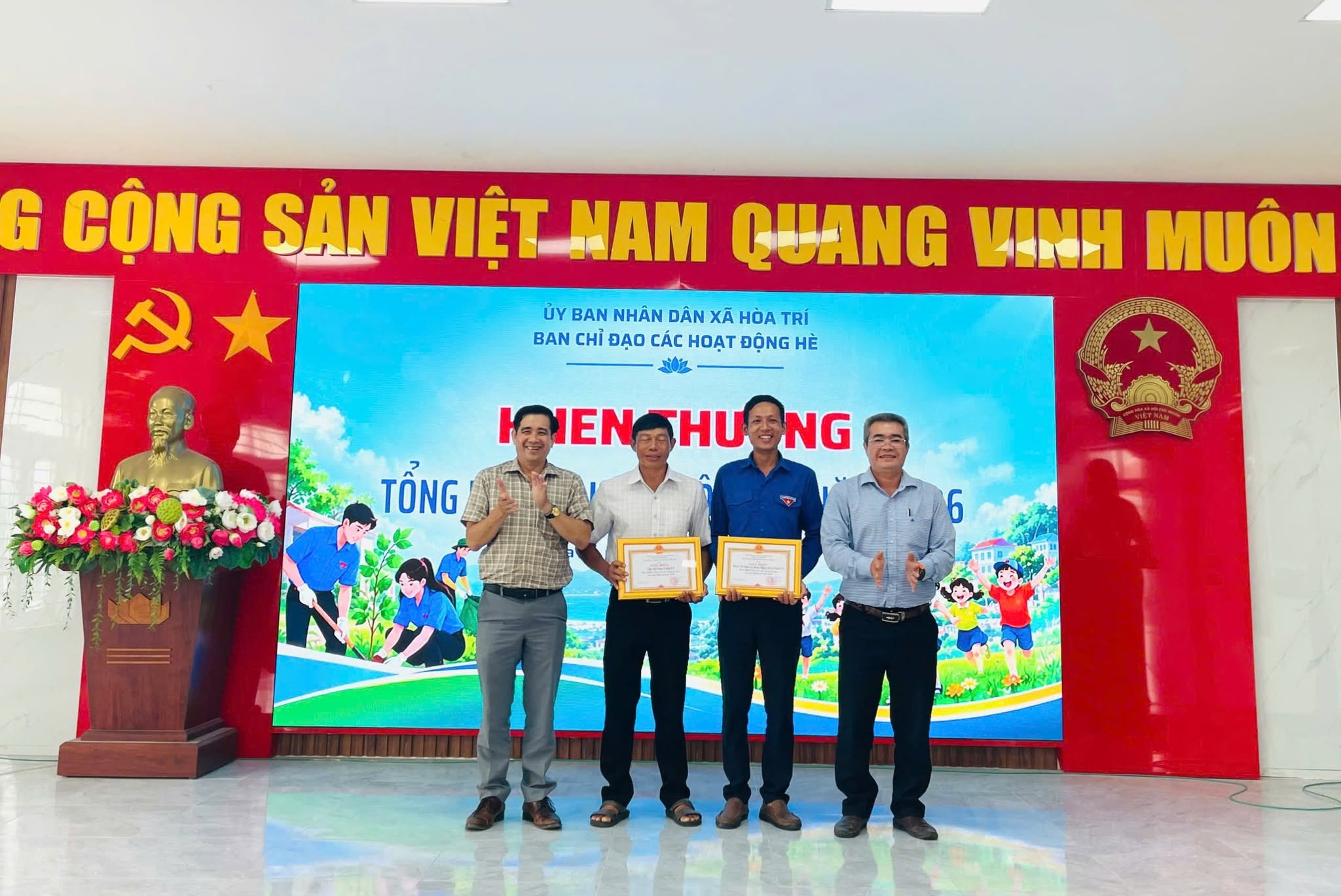 Xã Hòa Trí tổ chức Hội nghị tổng kết hoạt động Hè năm 2026