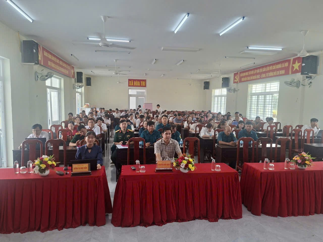 Đảng ủy xã Hòa Trí học tập Nghị quyết Trung ương 2, khóa XIV 