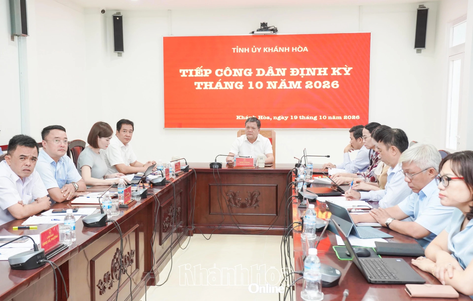 Bí thư Tỉnh ủy Trần Phong tiếp công dân định kỳ tháng 10-2026