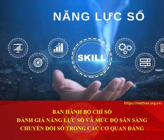 Ban hành Bộ chỉ số đánh giá năng lực số trong các cơ quan đảng