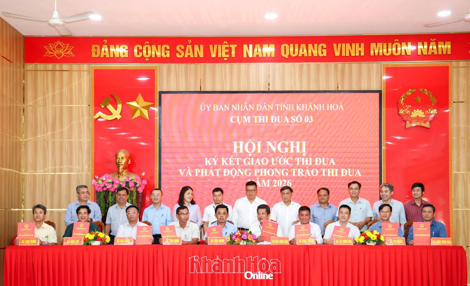 Cụm thi đua số 3 ký kết giao ước thi đua năm 2026