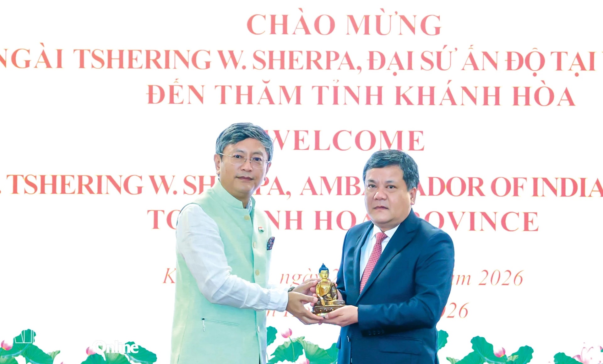 Bí thư Tỉnh ủy Khánh Hòa Trần Phong tiếp Đại sứ Ấn Độ tại Việt Nam