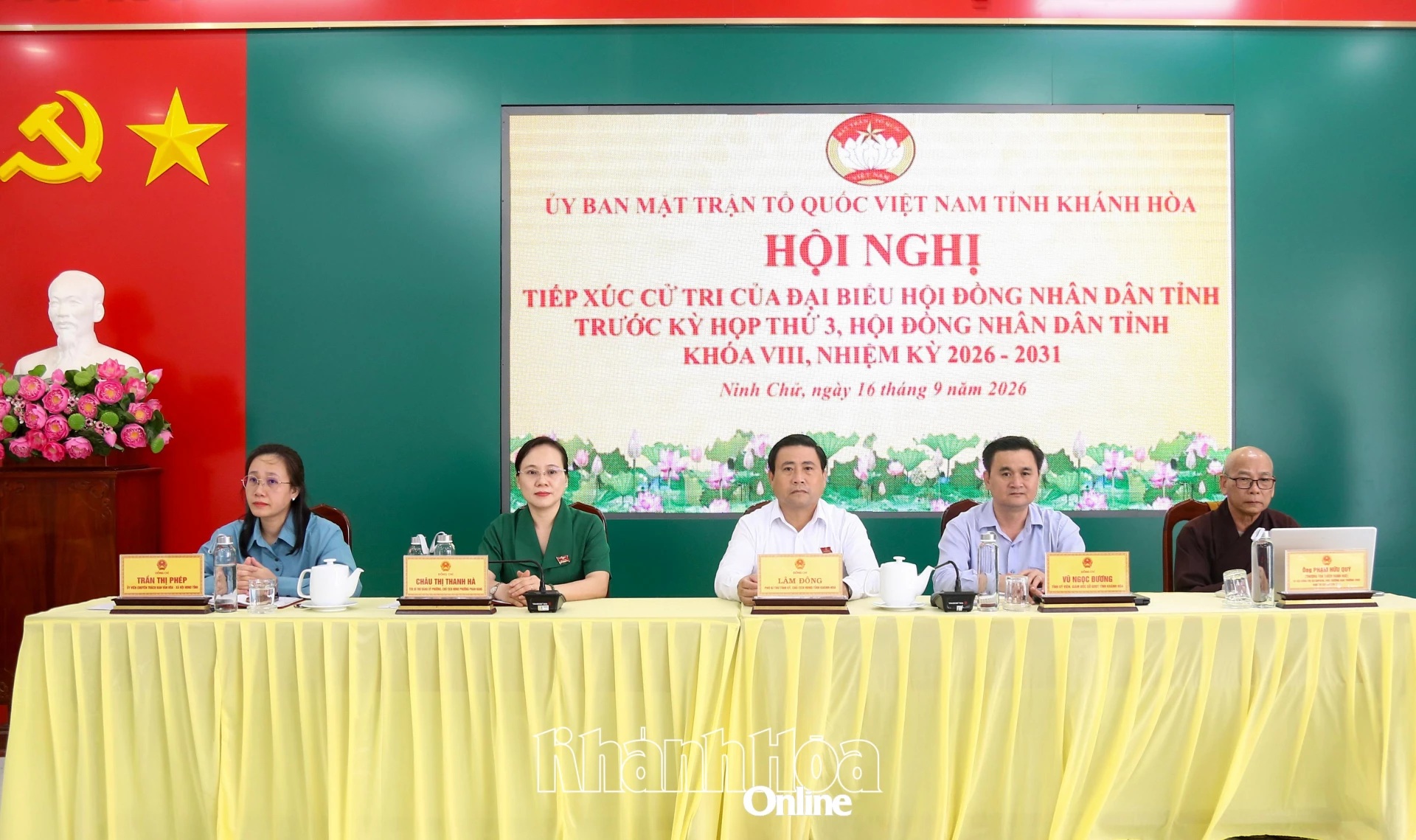 Kỳ họp thứ 3, HĐND tỉnh Khánh Hòa khóa VIII diễn ra hôm nay ngày 15-10
