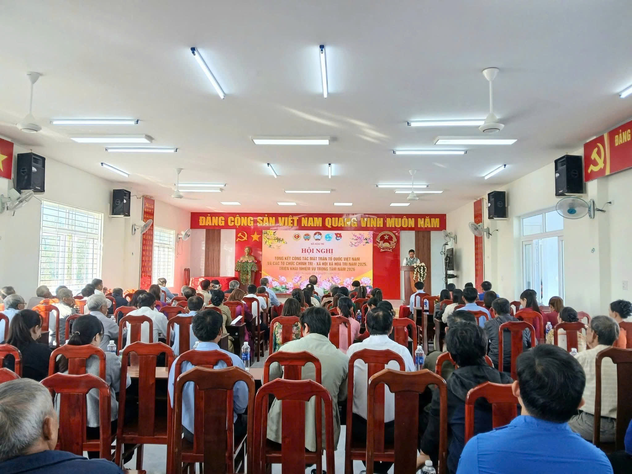 Xã Hòa Trí: hội nghị tổng kết công tác mặt trận và các tổ chức chính trị - xã hội năm 2025, triển khai nhiệm vụ trọng tâm năm 2026