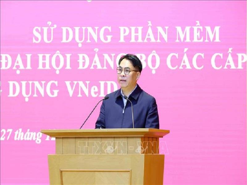 Tập huấn toàn quốc sử dụng phần mềm theo dõi tiến trình đại hội đảng bộ các cấp qua VNeID