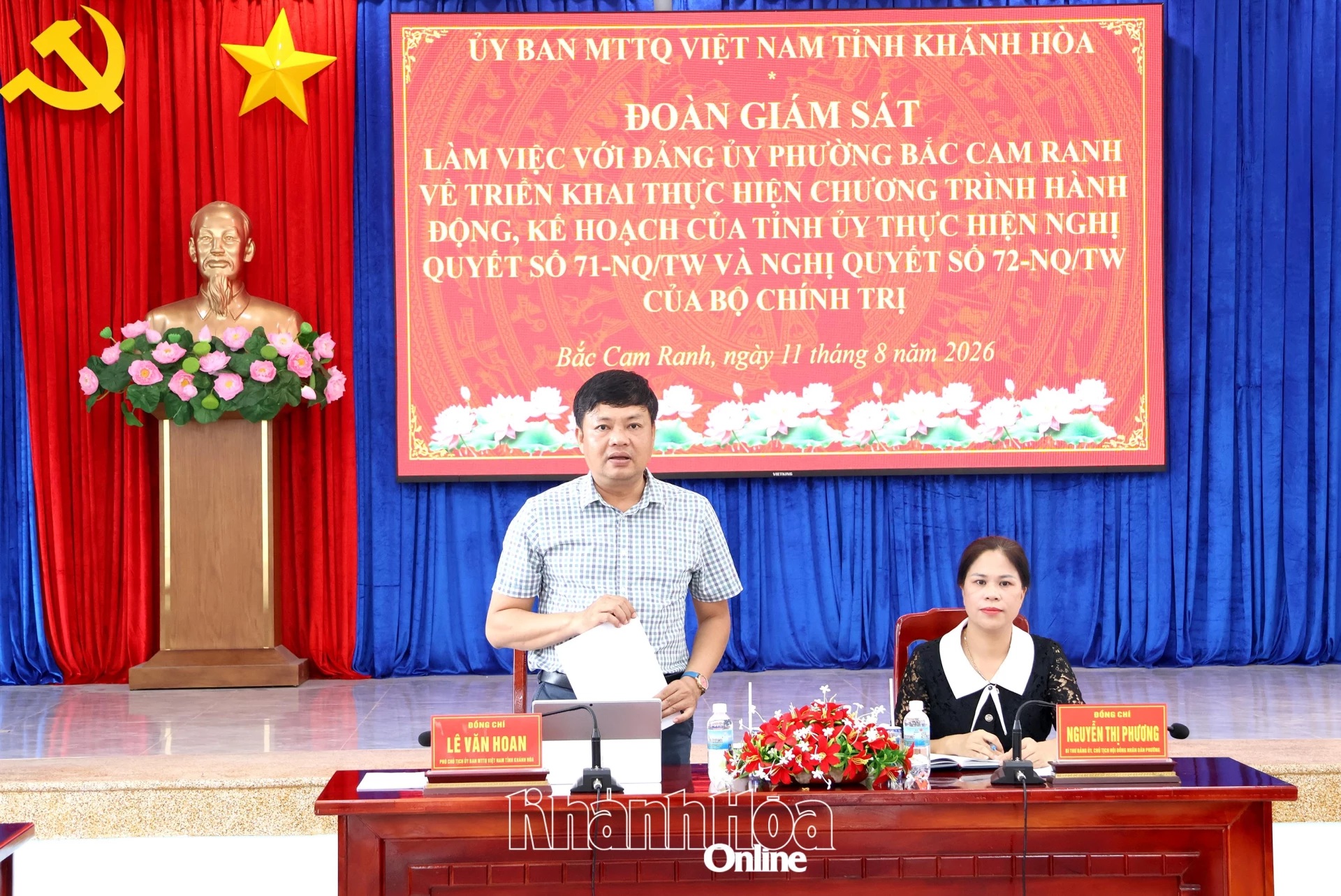 Giám sát việc triển khai các nghị quyết của Bộ Chính trị tại phường Bắc Cam Ranh