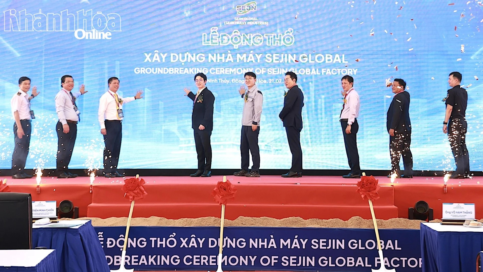 Động thổ nhà máy gần 1.000 tỷ đồng sản xuất linh kiện tàu thủy tại Khu Kinh tế Vân Phong