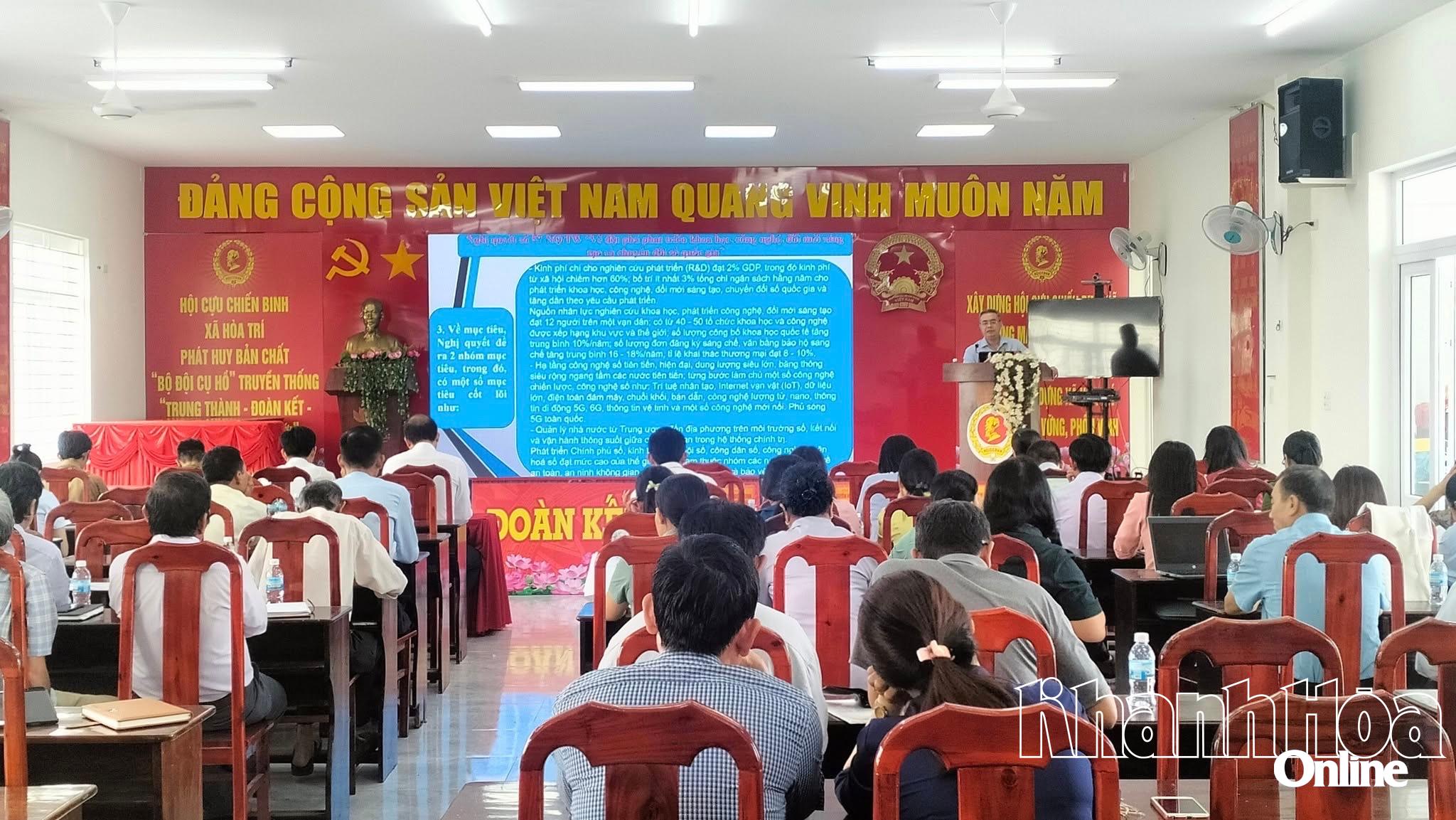 Đảng ủy xã Hòa Trí quán triệt, triển khai các văn bản cấp trên 