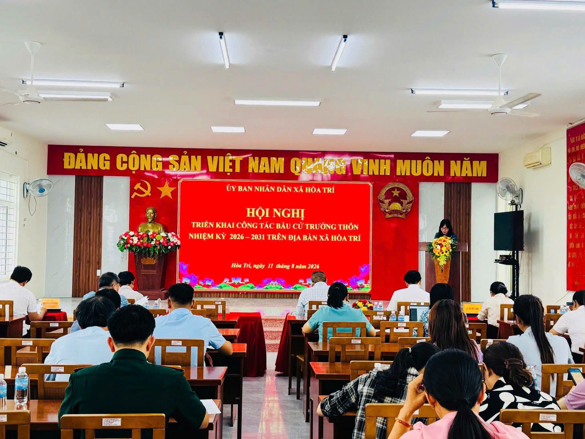 Họp triển khai công tác bầu cử Trưởng thôn nhiệm kỳ 2026-2031